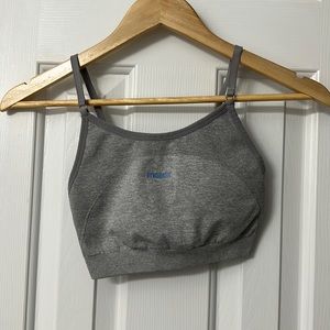 Gymshark sport bra blue detail size small